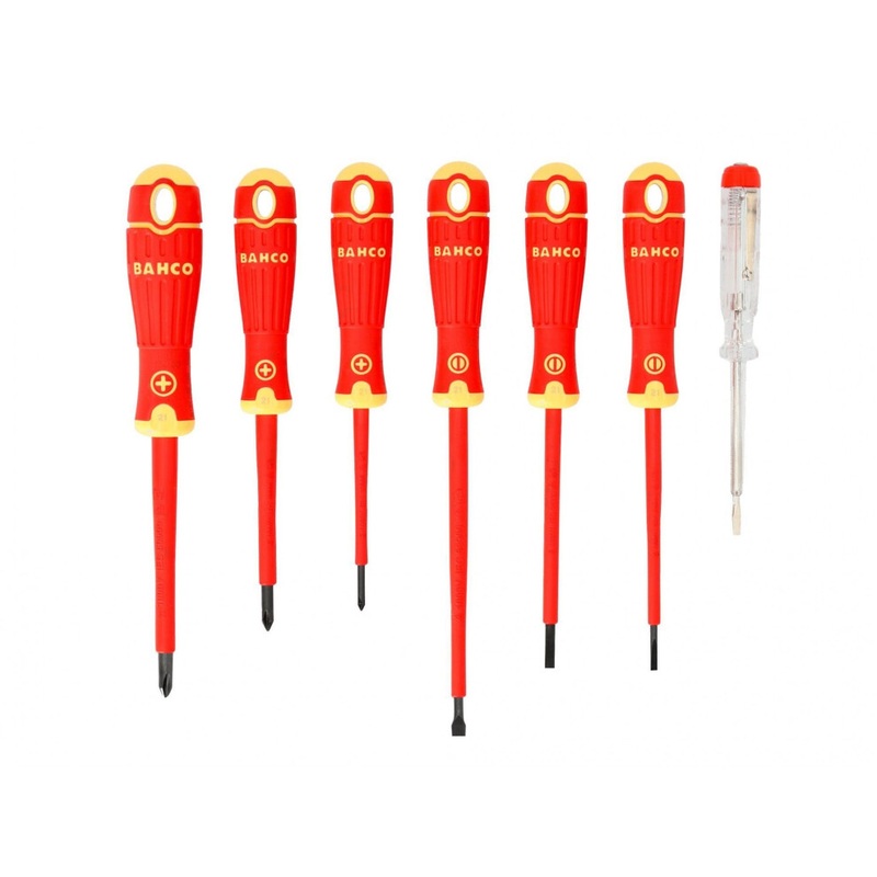 Compare bahco b220.027 bahcofit insulated screwdriver set, 7 piece multi colour (one size) black products from over 25,000 stores