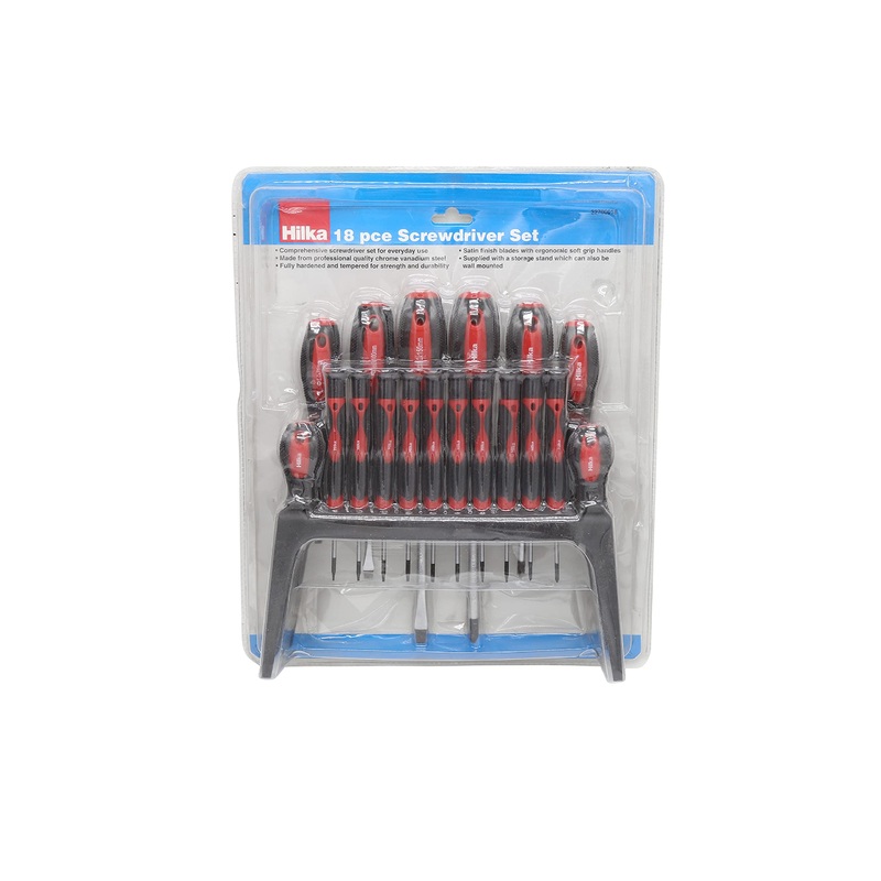 Compare hilka screwdriver set 18pc in storage rack flat slotted phillips 32700018 products from over 25,000 stores