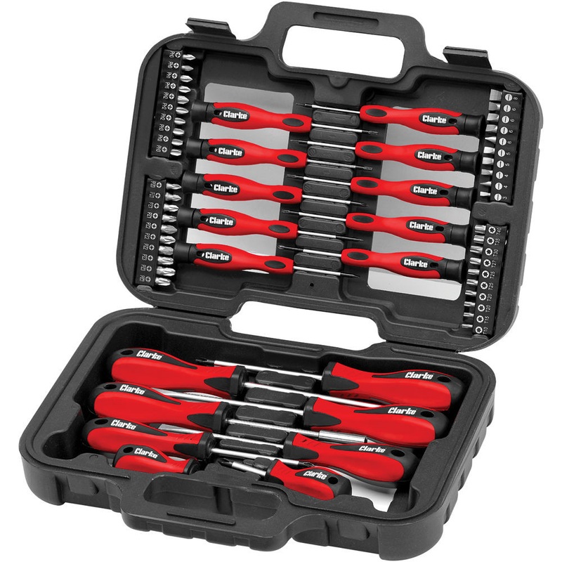 Compare clarke 1801924 cht924 58pc screwdriver & bit set size 2 products from over 25,000 stores