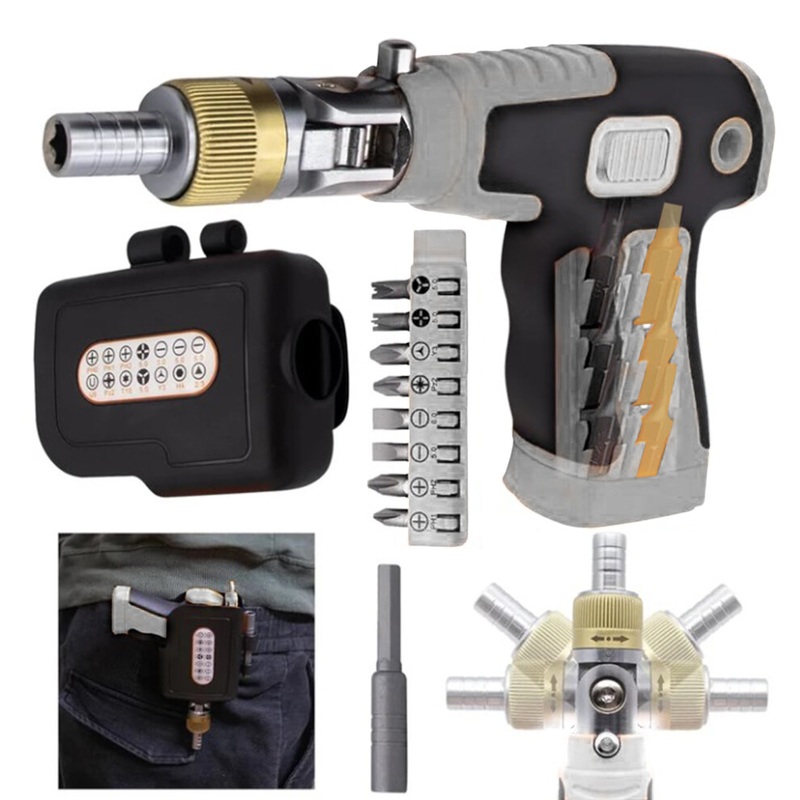 Compare grey (grey) 16-in-1 adjustable ratchet screwdriver set, products from over 25,000 stores
