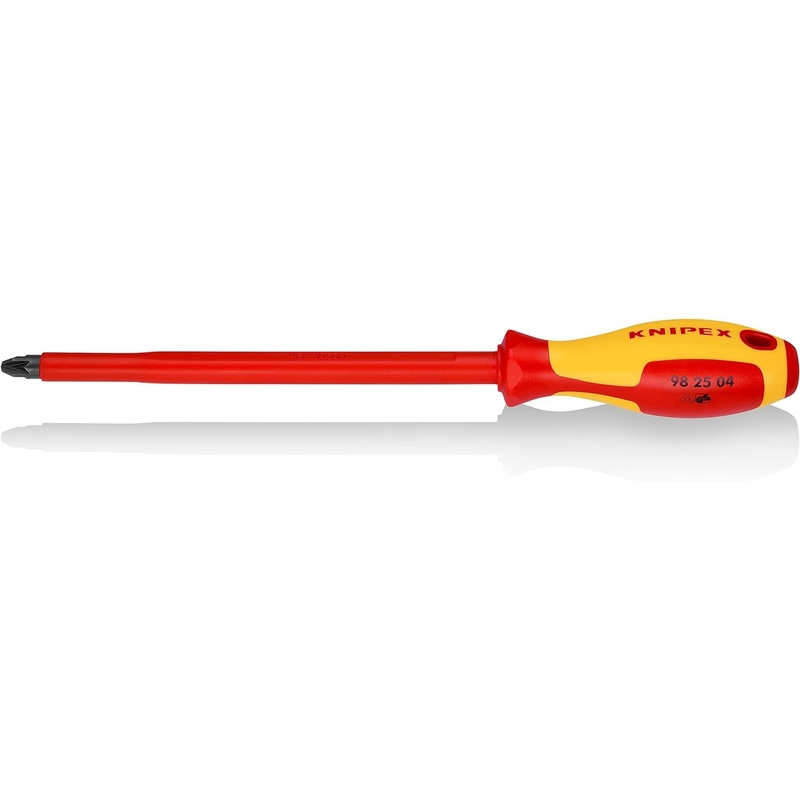 Compare knipex screwdriver for cross recessed screws pozidriv burnished, insulating multi-component handle, vde-tested 320 mm 98 25 04 products from over 25,000 stores