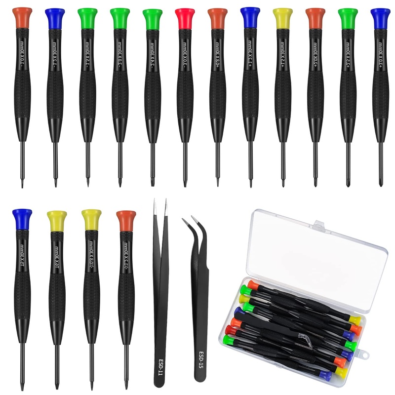 Compare tvnyoujia as picture show 18 pcs screwdriver set, magnetic precision screwdriver set, watch glasses screwdriver kit with flathead phillips pentalobe torx star screwdrivers tweezers for electronics jewelry repair small products from over 25,000 sto