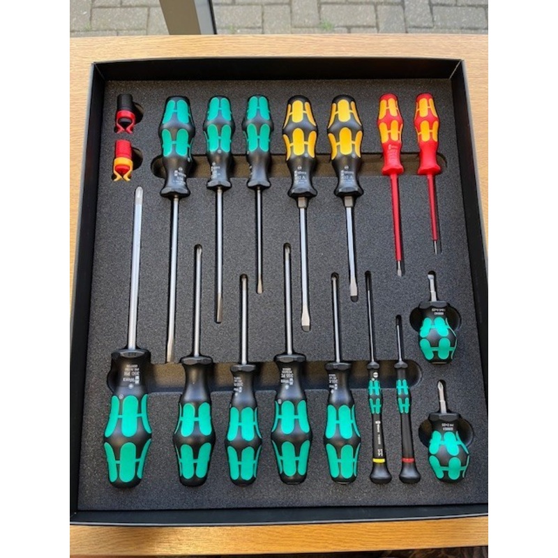Compare wera 9710 piece screwdriver set in foam insert tray size 18 products from over 25,000 stores