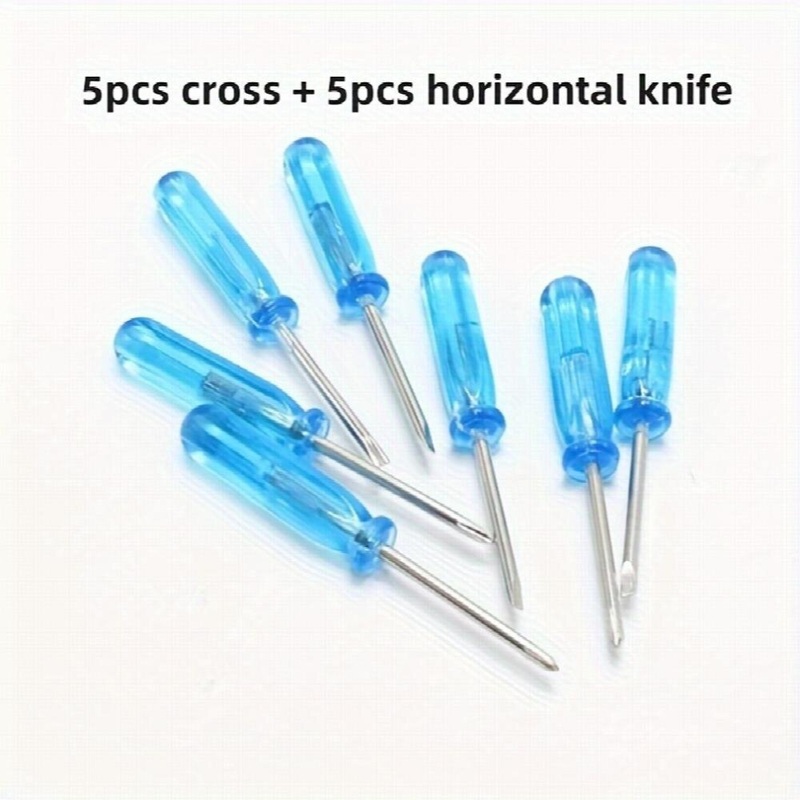 Compare 10 pcs mini screwdriver set toy 2mm cross word repair tool suitable for exercising childrens hands on ability repair tool crystal screw tool is small products from over 25,000 stores