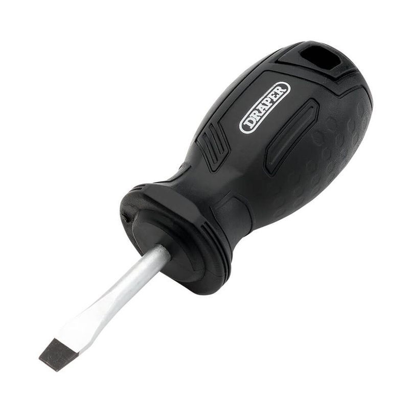 Compare draper slotted hard grip screwdriver, 5.5 x 38mm 13527 black products from over 25,000 stores