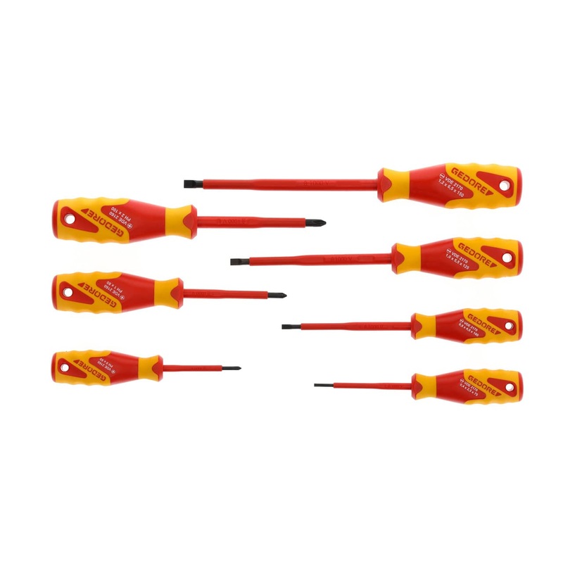 Compare gedore vde2170-2160 ph-077/1616048 vde power grip screwdriver set, red and yellow products from over 25,000 stores