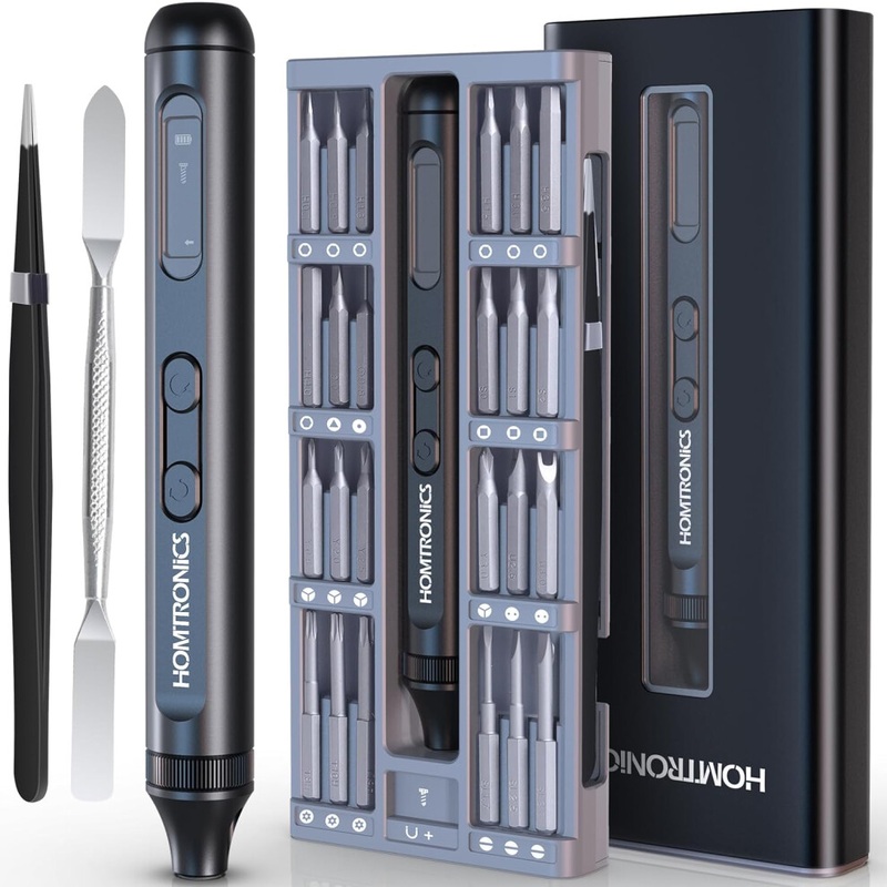 Compare homtronics mini electric screwdriver, precision screwdriver set, 52 in cordless rechargeable mini screwdriver set with 48 precision s2 bits size 1 products from over 25,000 stores