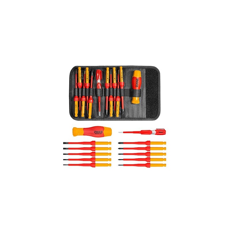 Compare ingco 12pcs interchangeable insulated screwdriver set,00v with gs, vde certification electrician screwdriver hkisd1201 size 10 products from over 25,000 stores
