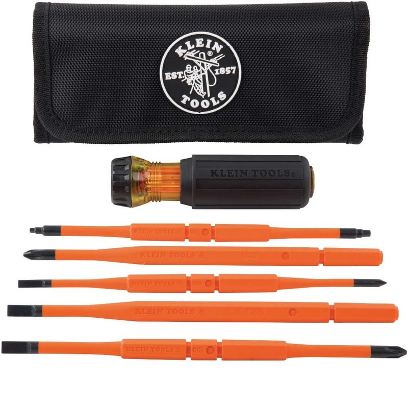 Compare klein tools 32288 insulated screwdriver, 8-in-1 screwdriver set with interchangeable blades, phillips, slotted and 2 square tips size 3 products from over 25,000 stores