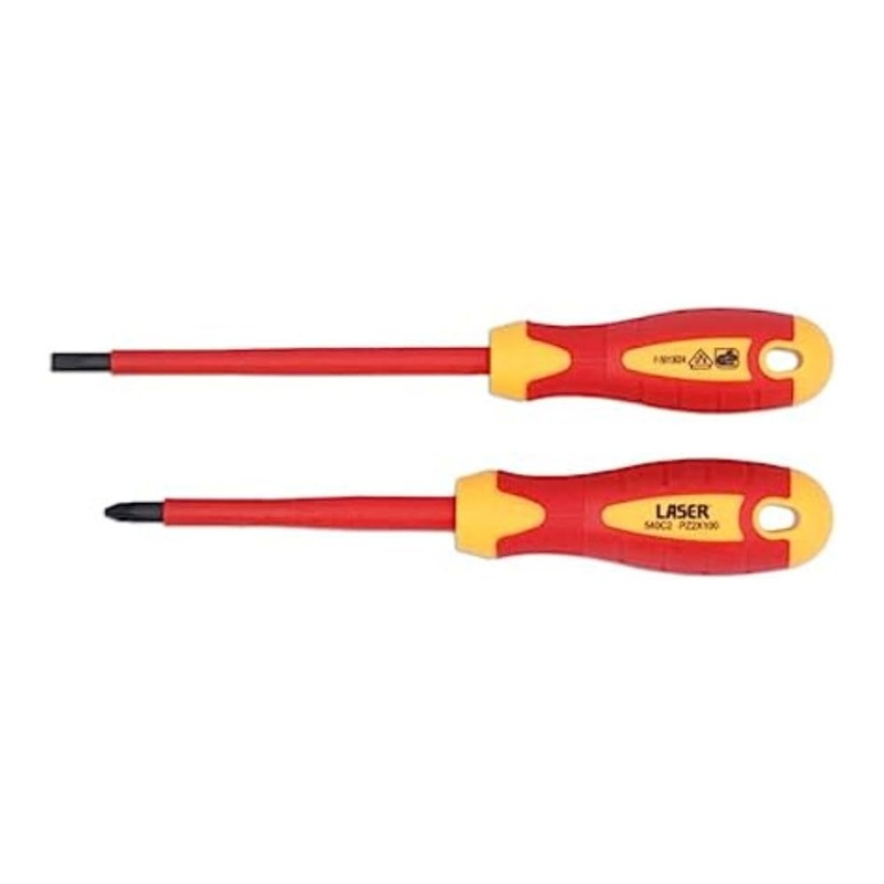 Compare laser tools 8388 2pc vde 1000v insulated screwdriver set pz2 x 100mm/flat 5.5 x 125mm products from over 25,000 stores
