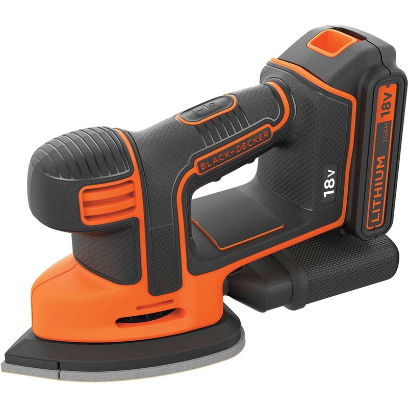 Compare black and decker bdcds18 18v cordless mouse sander 1 x 1.5ah li-ion battery charger no case products from over 25,000 stores