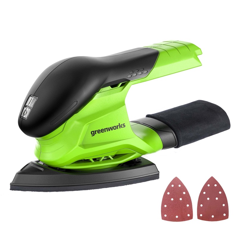 Compare greenworks cs24b00 24v cordless finishing sander 11,000 opm, tool-only (battery and charger sold separately) size 1.65 products from over 25,000 stores