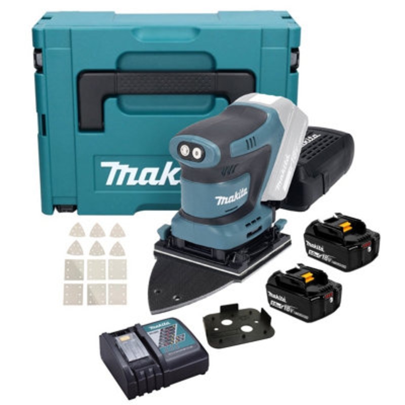Compare makita dbo480rtj 18v lxt 1/4 sheet cordless palm detail sander + delta + 2x5ah size 1 products from over 25,000 stores