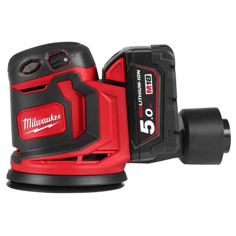 Compare milwaukee m18bos125 125mm random orbital sander x 5.0ah red size 2 products from over 25,000 stores
