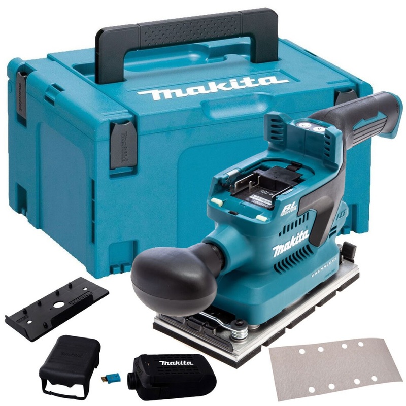 Compare new makita dbo381zu 18v lxt 1/3 sheet brushless finishing sander cordless + makpac dbo381zu + 821551-8 dbo381zju size 1 products from over 25,000 stores