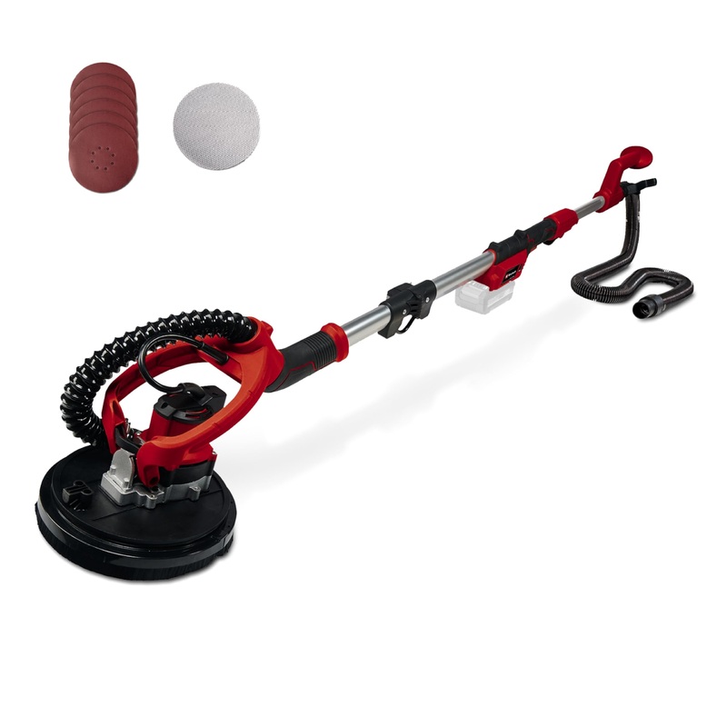 Compare einhell cordless drywall sanding tool tp-dw 18/225 li-solo power x-change (lithium-ion, incl. extension hose, dust collection sack, sandpaper and much more without battery or charger) products from over 25,000 stores