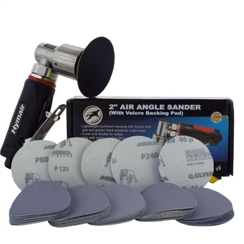 Compare hymair 75mm (3) mini air sander + 50 mix sanding discs car body & alloy wheel repair size 3 products from over 25,000 stores