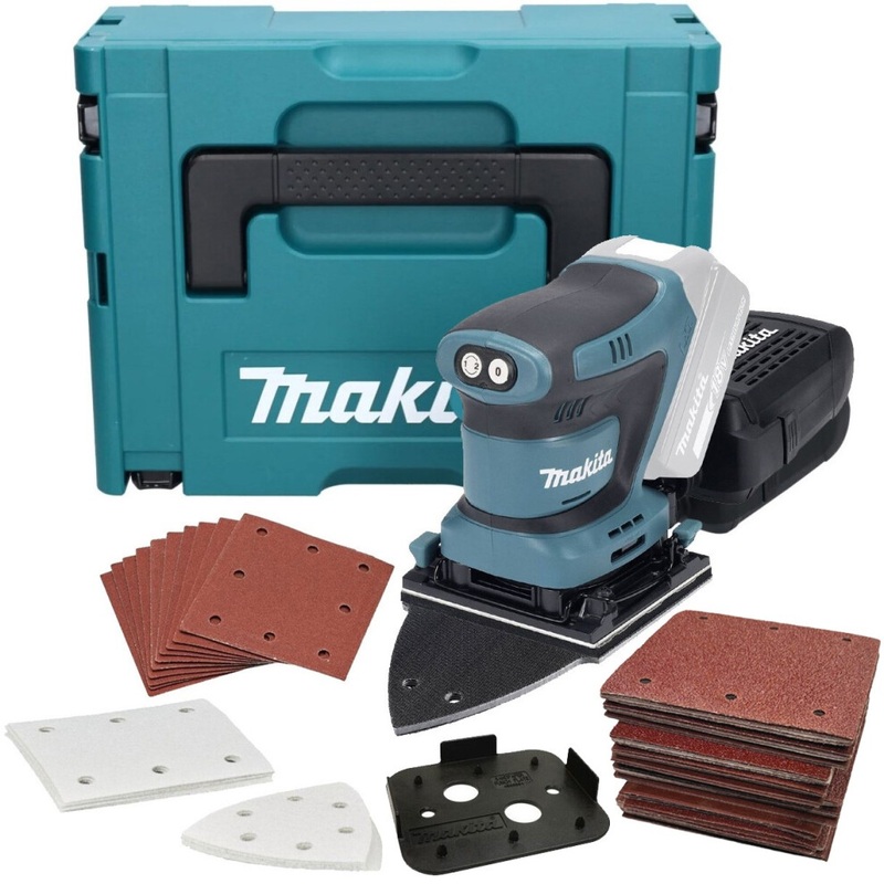 Compare makita dbo480zj 18v 114mm detail 1/4 sheet finishing delta sander + 62 sheets size 1 products from over 25,000 stores