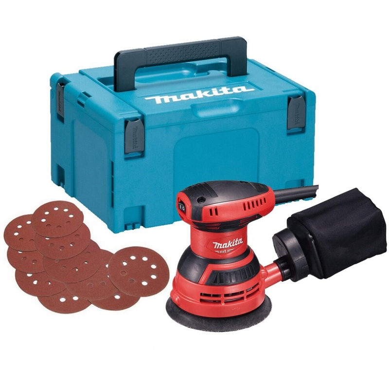 Compare new makita m9204 125mm 5 240v electric random orbital sander + dust bag + makpac m9204-makpac 240 size 5 products from over 25,000 stores