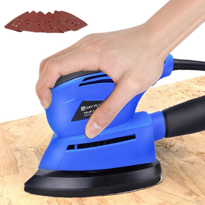 Compare new youseahome 130w 12000rpm detail sander with 6-piece sandpapers for wood metal polishing furniture finishing woodworking home decoration diy palm sander size 6 products from over 25,000 stores