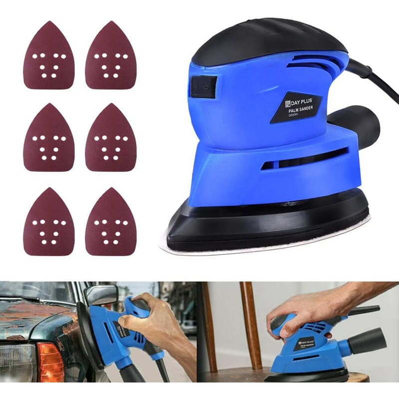 Compare youseahome detail sander mouse palm sander 12000rpm 130w with 6pc sandpaper 2m cord dust collection for sanding polishing tight area wood metal furniture small products from over 25,000 stores