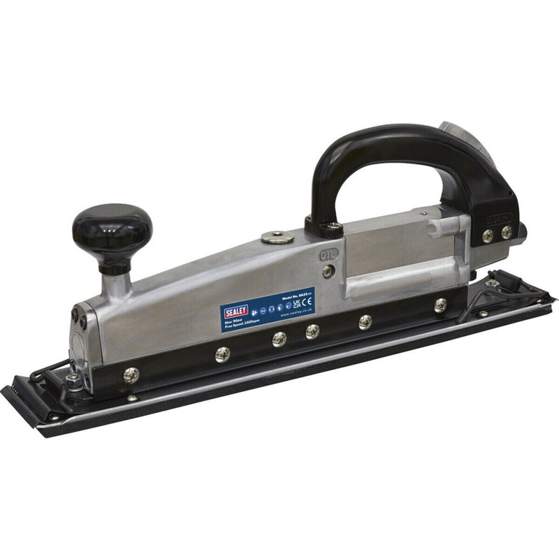 Compare b&q 400 x 70mm twin piston long bed air sander – 1/4 bsp – 115mm sheets wood metal size 1 products from over 25,000 stores