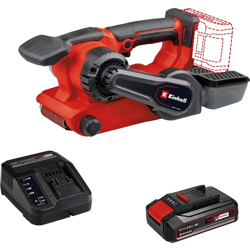 Compare einhell professional tp-bs 18/457 bl 18v cordless brushless belt sander 75mm size 10 products from over 25,000 stores