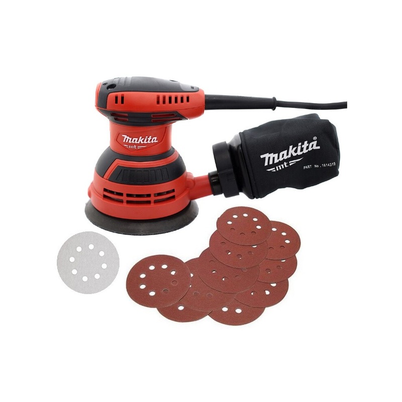 Compare makita m9204 125mm 5 240v electric random orbital sander dust bag + 10 sheets size 5 products from over 25,000 stores