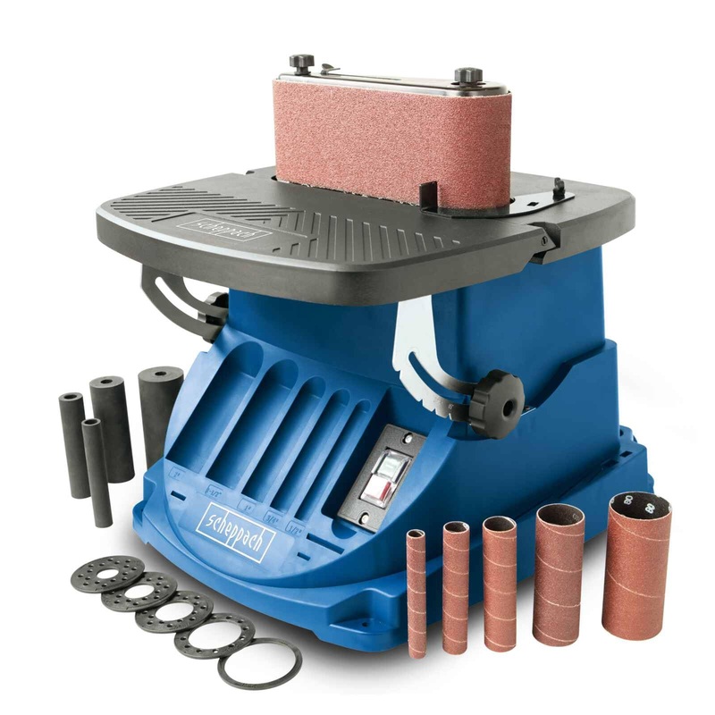 Compare scheppach blue osm600 spindle & belt sander | 450w | 410x425mm table | 45 tilt | woodworking oscillating stroke | dust extraction | inc. sanding sleeves size 5 products from over 25,000 stores