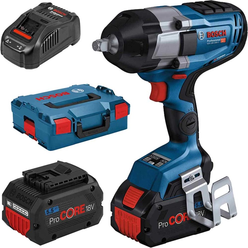 Compare bosch gds 18v-1000 c biturbo 18v cordless brushless 1/2 impact wrench 2 x 5.5ah li-ion procore battery charger case products from over 25,000 stores