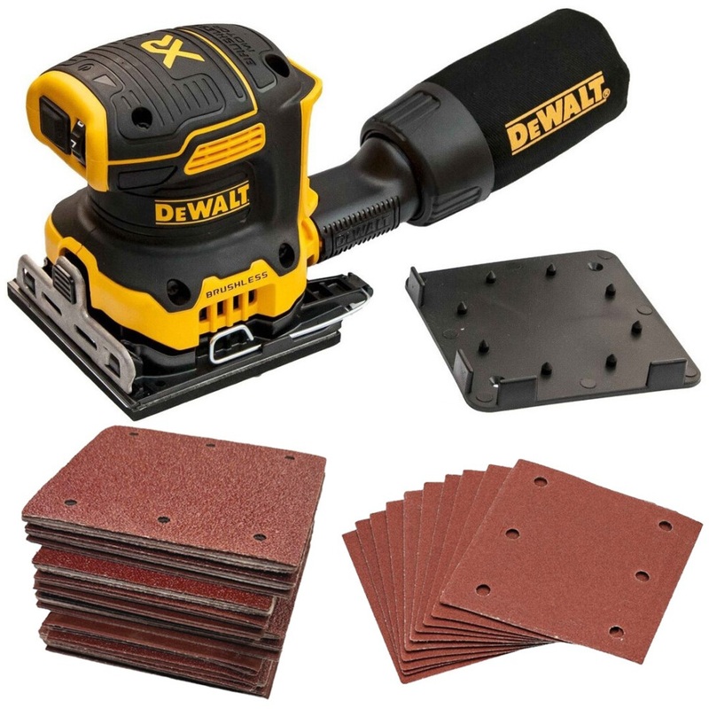 Compare dewalt dcw200n cordless brushless 18v xr 1/4 sheet palm sander 50 sanding sheets size 18 products from over 25,000 stores