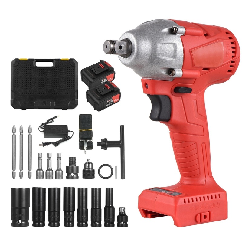 Compare hcsc (us 2battery w parts) 1980w power wrench kit 21v cordless brushless impact wrench with 1/2in chuck 320n.m torque electric screwdriver variable speed size 2 products from over 25,000 stores
