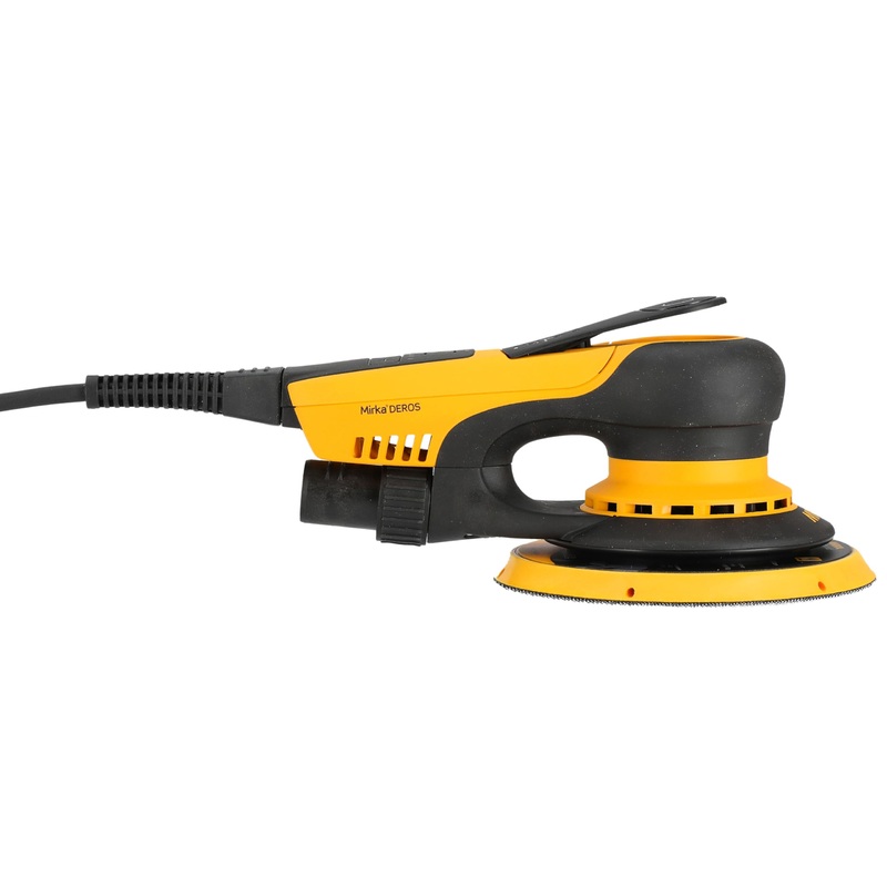 Compare mirka deros ii 650 orbital sander with suction for velcro sanding discs diameter 150 mm / 5 mm eccentricity/orbital sander for dustless sanding of wood, plaster and metal / mid6504044 products from over 25,000 stores