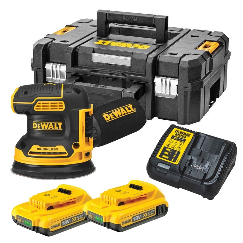 Compare new dewalt dcw210d2 cordless brushless 18v xr random orbital sander 125mm – 2x 2.0ah dcw210d2-kit size 18 products from over 25,000 stores