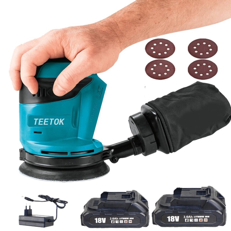 Compare new teetok cordless dbo180z random orbit sander 125mm+2batterry-makita compatible size 6 products from over 25,000 stores