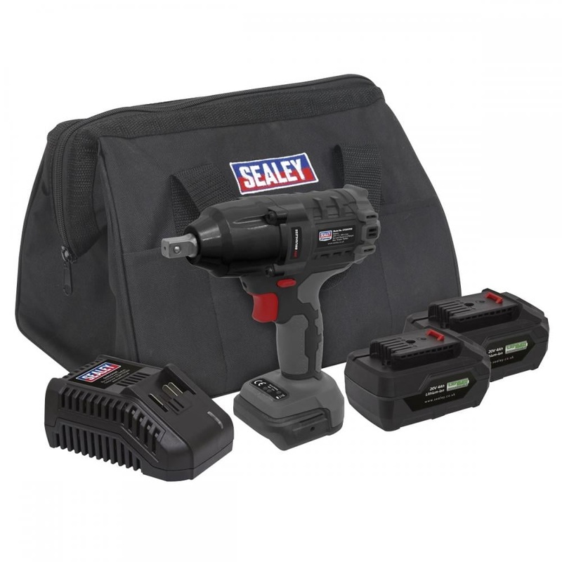 Compare sealey 20v 2x4ah 1/2 square drive 700nm brushless impact wrench kit cp20vpiwkit size 20 products from over 25,000 stores