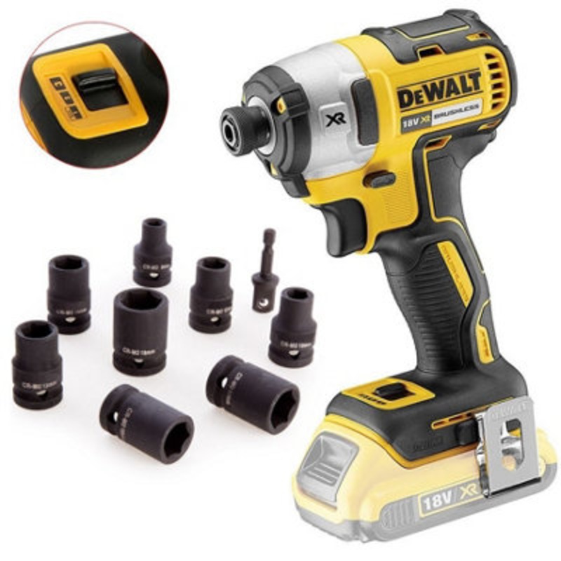 Compare dewalt dcf887n 18v xr brushless 3 speed impact driver + 9pc socket set wrench light products from over 25,000 stores
