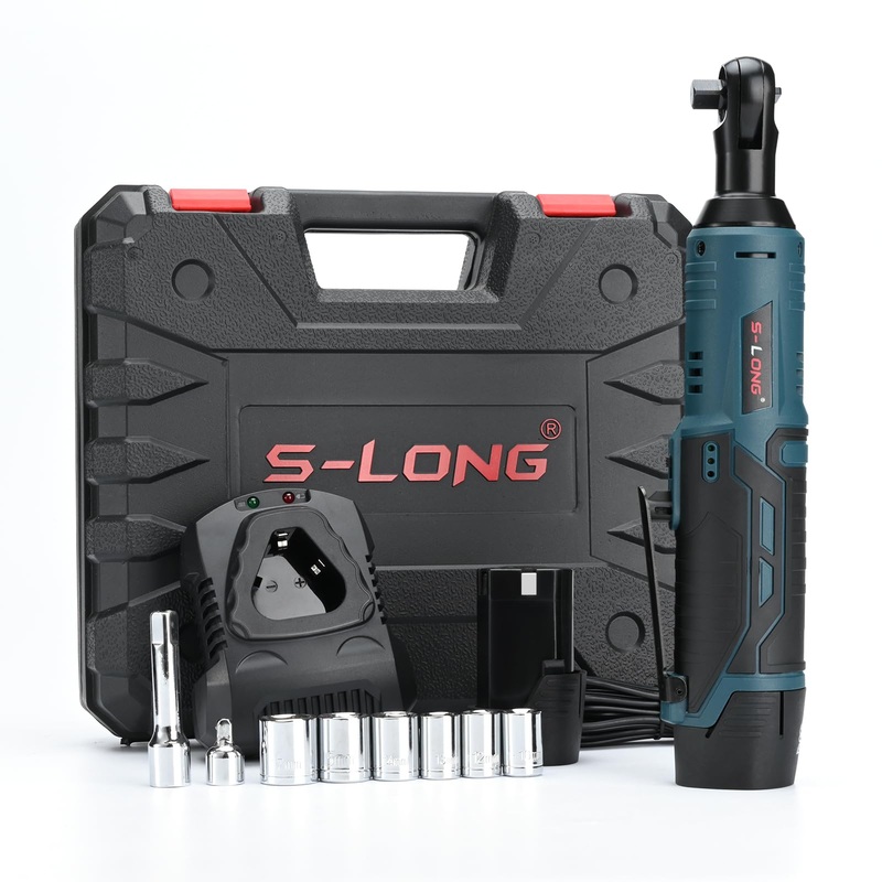 Compare s-long black cordless electric ratchet wrench bare tool, 3/8 50 ft-lbs 400 rpm 12v power ratchet wrench size 3 products from over 25,000 stores