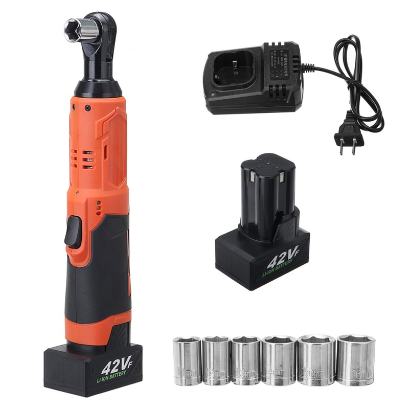 Compare 42v 3/8” 90nm electric wrench cordless rechargeable led ratchet angle wrench tool size 42 products from over 25,000 stores