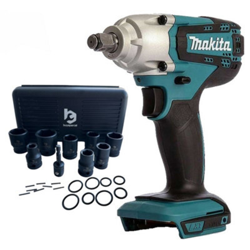Compare makita dtw190z 18v cordless lxt 1/2 impact wrench scaffolders + 9pc socket set size 9 products from over 25,000 stores