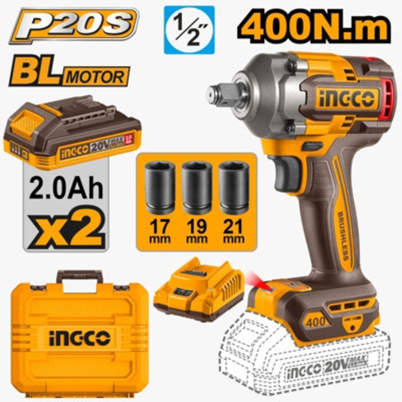Compare b&q ingco 20v impact wrench – brushless cordless square drive 1/2inch light products from over 25,000 stores