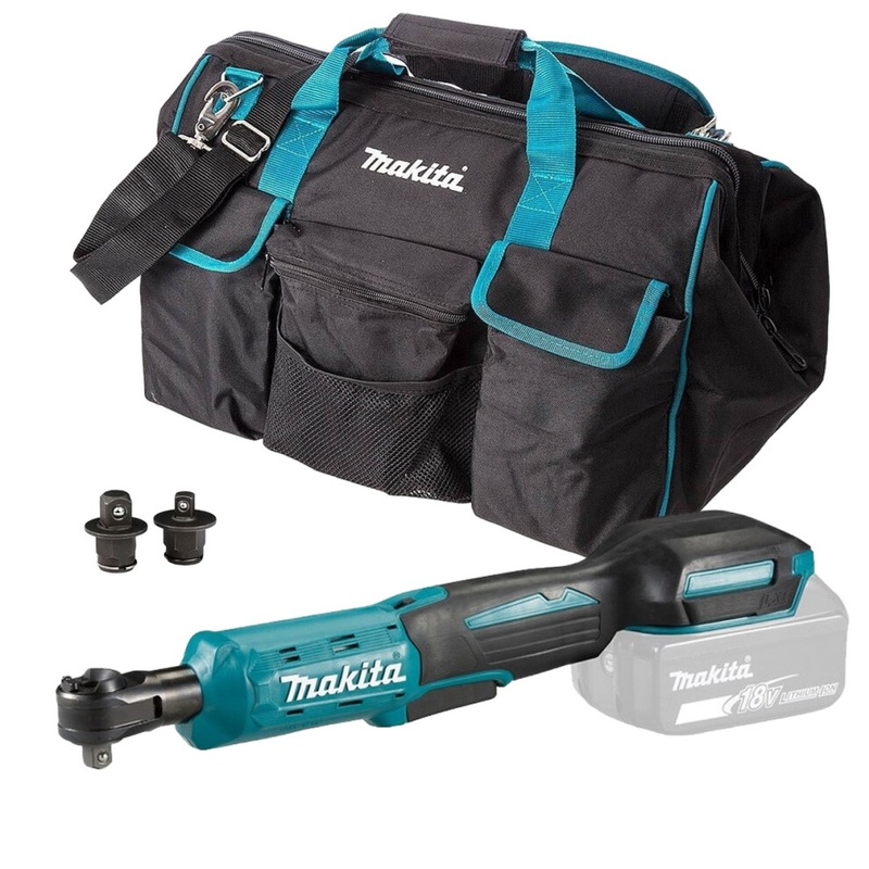 Compare new makita dwr180z 18v ratchet wrench 1/4 – 3/8 square drive + shoulder bag dwr180z + 98p90b size 18 products from over 25,000 stores