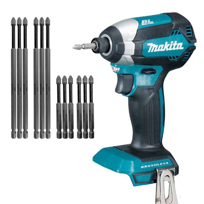 Compare makita dtd153z 18v lxt lithium ion brushless impact driver + piece long bit set size 12 products from over 25,000 stores