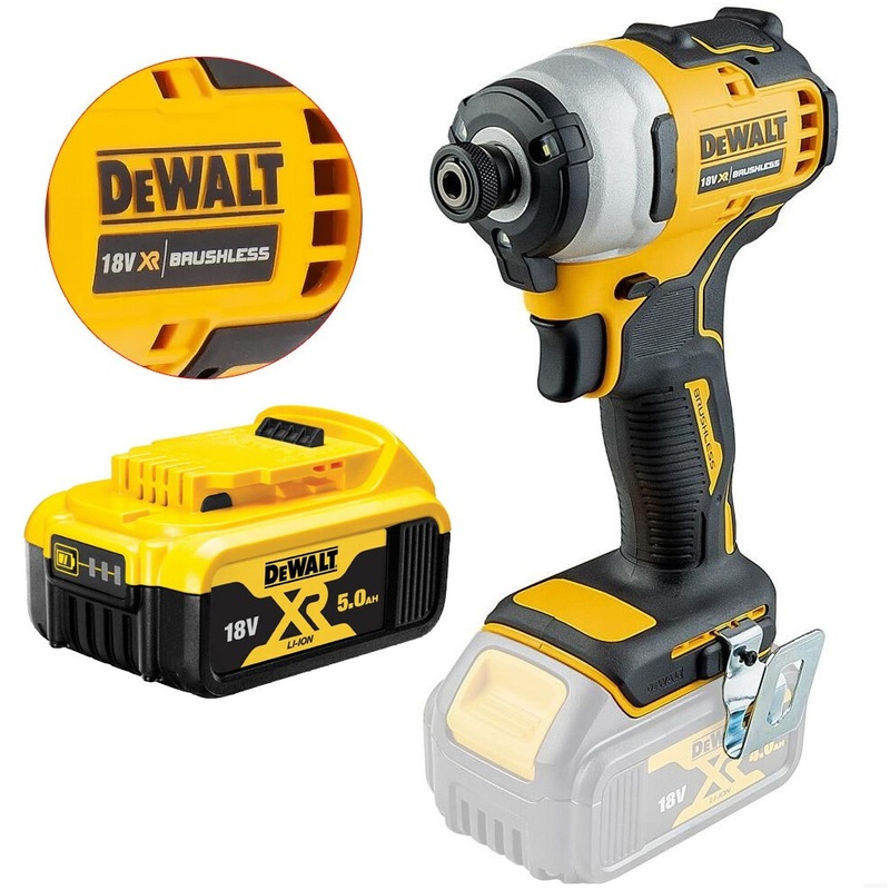 Compare new dewalt dcf809n 18v xr brushless compact impact driver bare tool + dcb184 5.0ah dcf809n + dcb184 size 18 products from over 25,000 stores