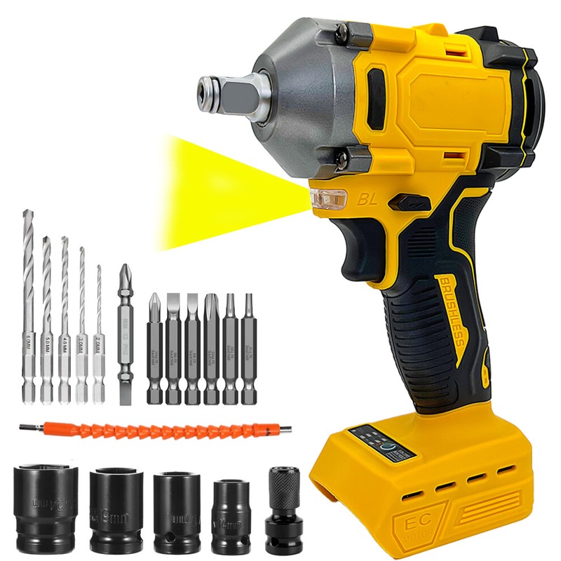 Compare teetok cordless brushless spanners & impact wrenches 700nm naked-dewalt compatible products from over 25,000 stores