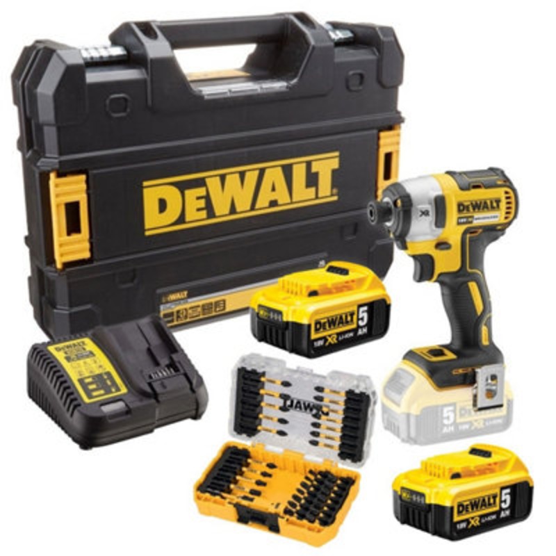 Compare dewalt dcf887p2 18v xr g2 brushless 3 speed impact driver – 2 x 5.0ah + 31pc set size 18 products from over 25,000 stores