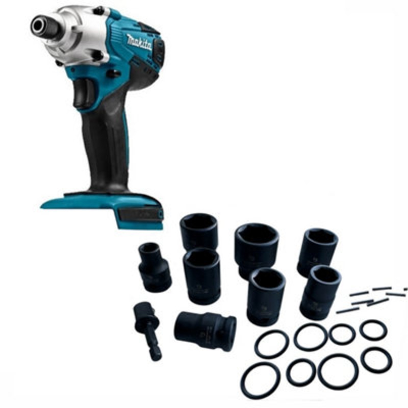 Compare makita td127d 18v li-ion g-series cordless impact driver bare + 9pc socket set size 9 products from over 25,000 stores