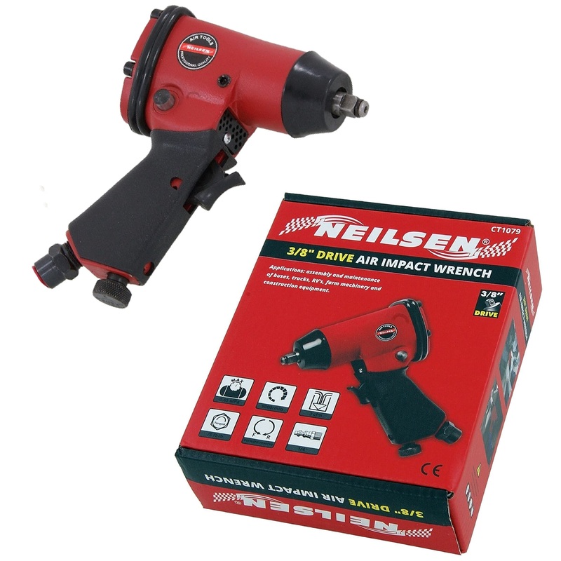 Compare retaaj 3/8 inch air impact wrench square drive pneumatic ratchet heavy duty air compressor gun tool 120ft/lbs, 9000rpm soft grip handle size 2.7337320488 products from over 25,000 stores