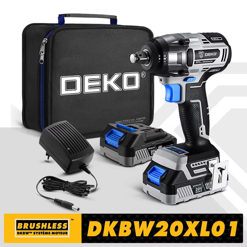 Compare deko set1 20v max cordless brushless wrench 350n.m high torque electric impact wrench power tools (dkbw20xl01) products from over 25,000 stores