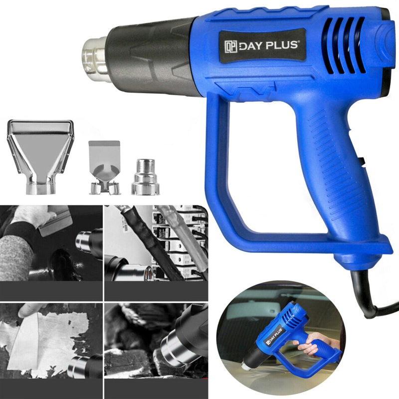 Compare new youseahome 2000w heat gun professional hot air gun with speed setting 3 nozzles 2m cable for shrinking pvc,stripping paint, crafts size 2 products from over 25,000 stores
